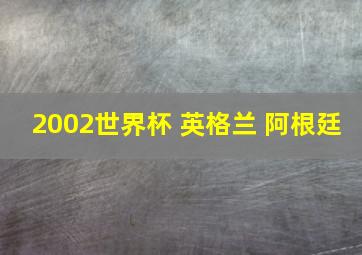 2002世界杯 英格兰 阿根廷